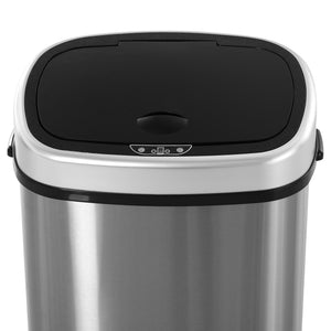 Sensor Mülleimer Automatik für Küche 58L Edelstahl silber
