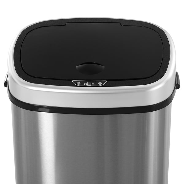 Sensor Mülleimer Automatik für Küche 58L Edelstahl silber