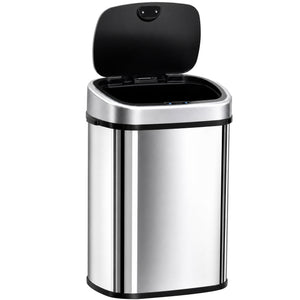 Sensor Mülleimer Automatik für Küche 58L Edelstahl silber