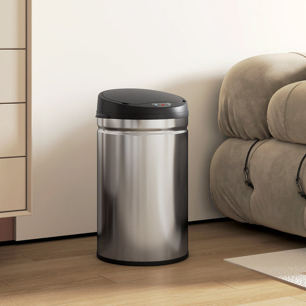 Sensor Mülleimer berührungslos Küche 30L Edelstahl
