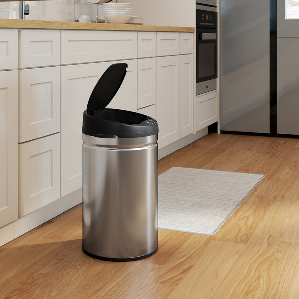 Sensor Mülleimer berührungslos Küche 30L Edelstahl