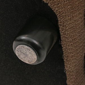 Sessel Lounge-Relax-Cocktailsessel Chenille Öko-Tex braun
