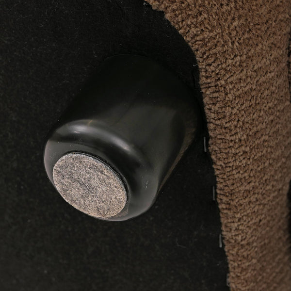 Sessel Lounge-Relax-Cocktailsessel Chenille Öko-Tex braun