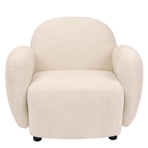 Sessel Lounge-Relax-Cocktailsessel Chenille Öko-Tex creme