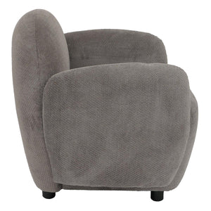 Sessel Lounge-Relax-Cocktailsessel Chenille Öko-Tex hellgrau