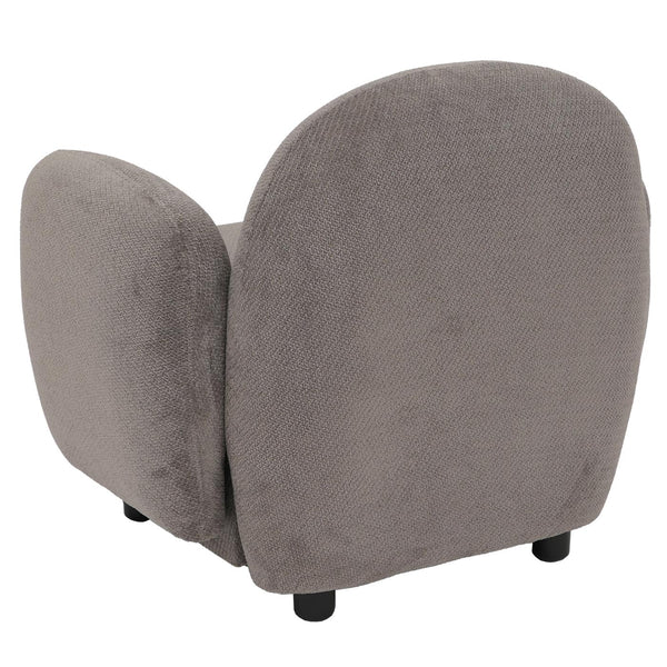 Sessel Lounge-Relax-Cocktailsessel Chenille Öko-Tex hellgrau