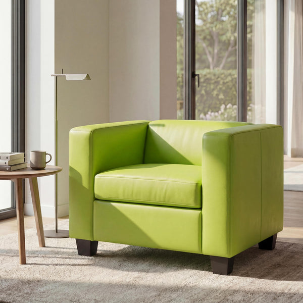 Sessel Loungesessel Kunstleder hellgrün
