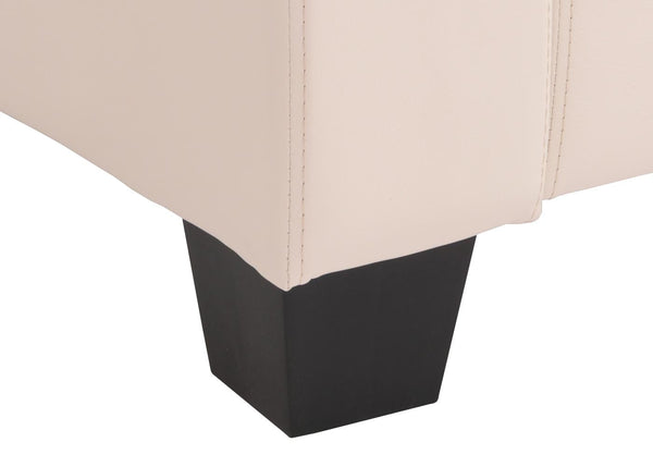Sessel Loungesessel Kunstleder weiss