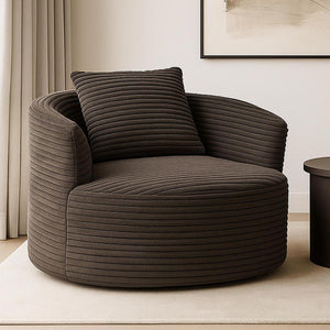 Sessel Loungesessel Relaxsessel Cocktailsessel Cord braun
