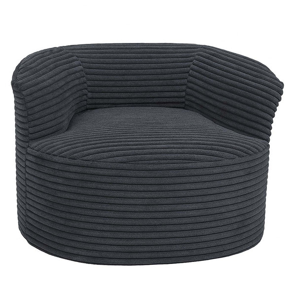 Sessel Loungesessel Relaxsessel Cocktailsessel Cord dunkelgrau