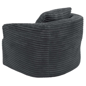 Sessel Loungesessel Relaxsessel Cocktailsessel Cord dunkelgrau