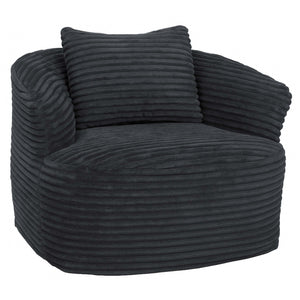 Sessel Loungesessel Relaxsessel Cocktailsessel Cord dunkelgrau