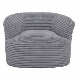 Sessel Loungesessel Relaxsessel Cocktailsessel Cord hellgrau