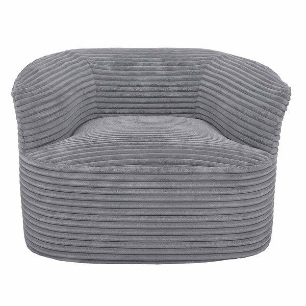 Sessel Loungesessel Relaxsessel Cocktailsessel Cord hellgrau
