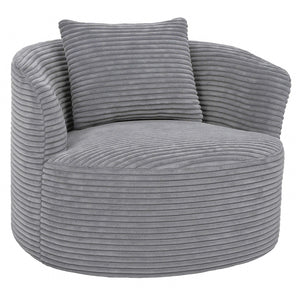 Sessel Loungesessel Relaxsessel Cocktailsessel Cord hellgrau