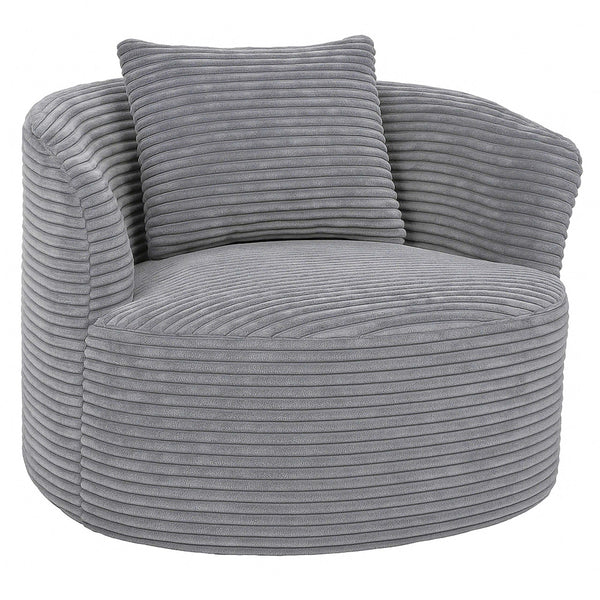 Sessel Loungesessel Relaxsessel Cocktailsessel Cord hellgrau