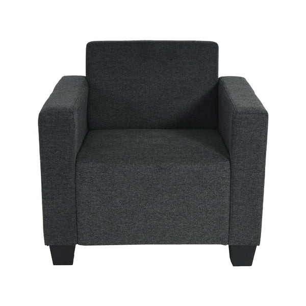 Sessel Loungesessel Stoff anthrazit-grau