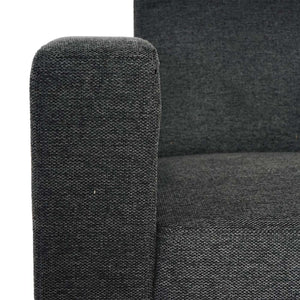 Sessel Loungesessel Stoff anthrazit-grau