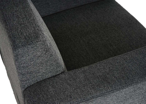 Sessel Loungesessel Stoff anthrazit-grau