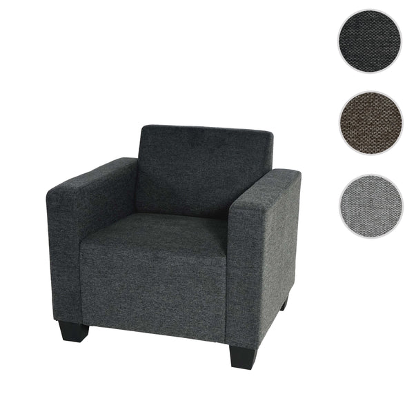Sessel Loungesessel Stoff anthrazit-grau