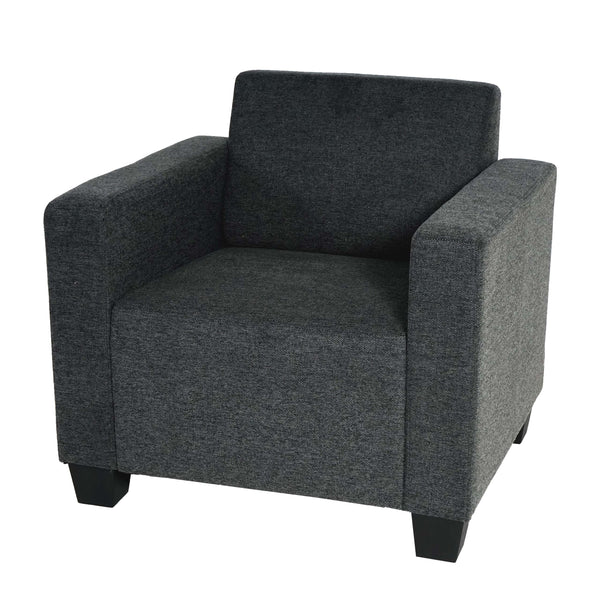 Sessel Loungesessel Stoff anthrazit-grau