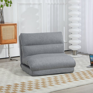 Sessel Sitzsack Gästebett klappbar mit Bettfunktion 70x41x56cm Grau