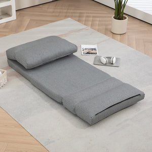 Sessel Sitzsack Gästebett klappbar mit Bettfunktion 70x41x56cm Grau