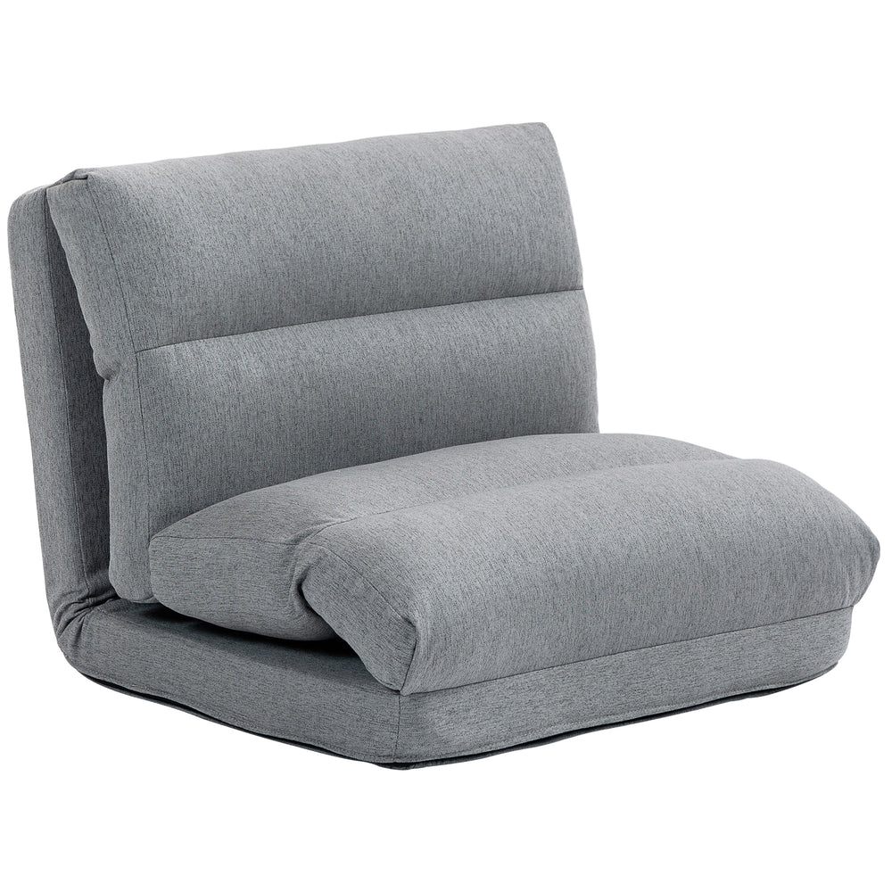 Poltrona letto a sacco pieghevole con funzione letto 70x41x56cm Grigio