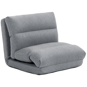 Sessel Sitzsack Gästebett klappbar mit Bettfunktion 70x41x56cm Grau