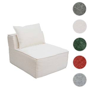 Sessel Sofa-Zubehör Loungesessel Mittelteil Stoff 63x75x97cm creme
