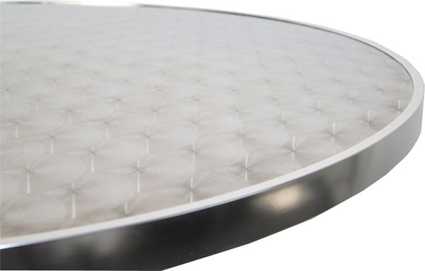 Set Stehtisch mit Husse klappbar höhenverstellbar Ø60cm schwarz