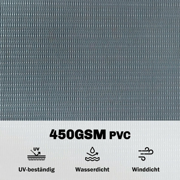 Sichtschutzstreifen Zaun UV-beständig wasserdicht Kunststoff grau