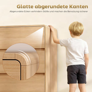 Sideboard mit 6 Schubladen für Wohnzimmer und Esszimmer aus Holz