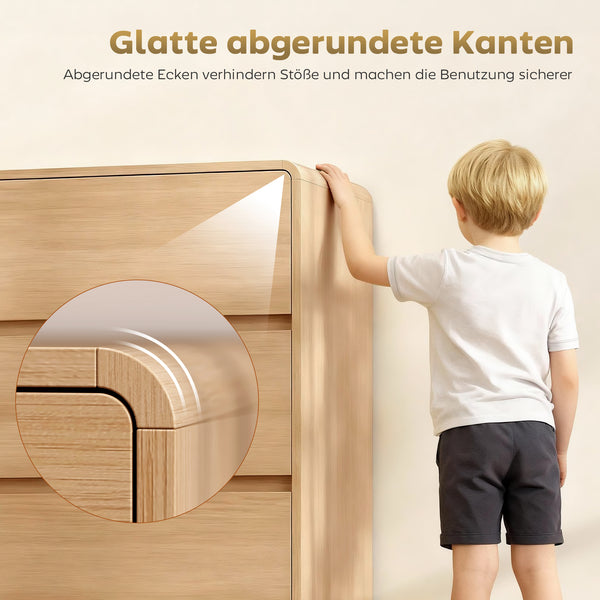 Sideboard mit 6 Schubladen für Wohnzimmer und Esszimmer aus Holz