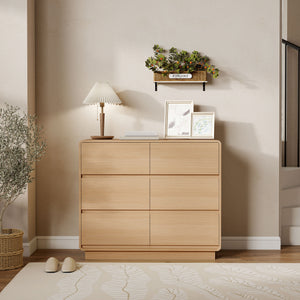Sideboard mit 6 Schubladen für Wohnzimmer und Esszimmer aus Holz