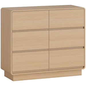Sideboard mit 6 Schubladen für Wohnzimmer und Esszimmer aus Holz