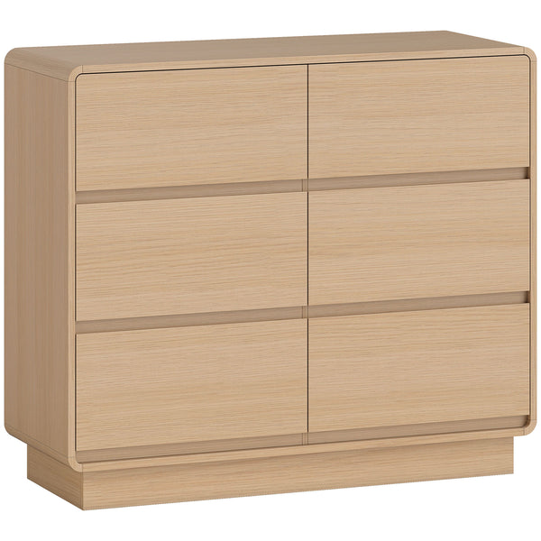 Sideboard mit 6 Schubladen für Wohnzimmer und Esszimmer aus Holz