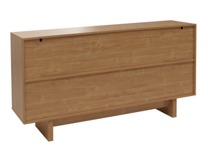 Sideboard Highboard 3 Türen Staufächer 86x160x40cm Ulme natur