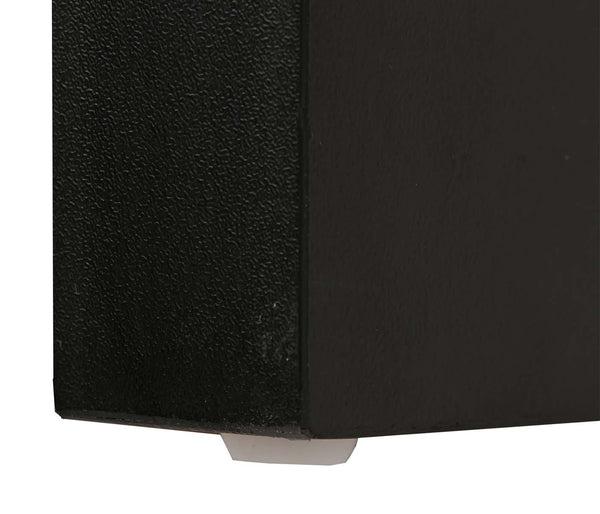 Sideboard Highboard Schrank Schiebetür 7 Fächer Industrial 84x150x40cm braun-schwarz