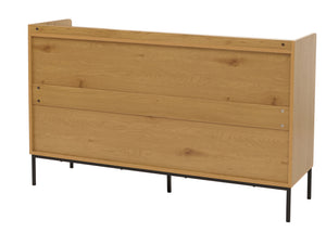Sideboard Kommode Anrichte 3 Schubladen 2 Türen 80x130x42cm natur