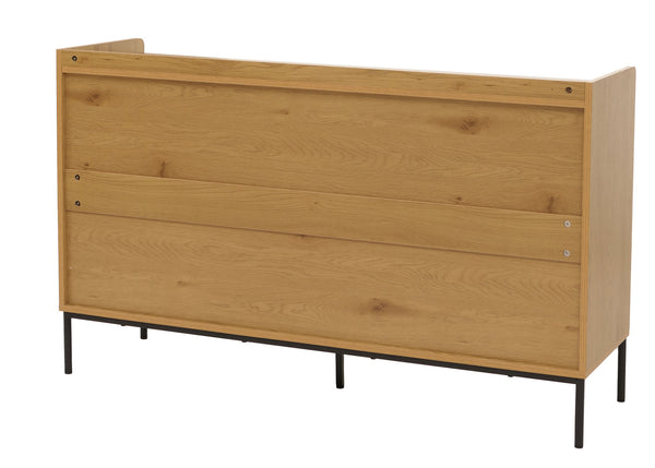 Sideboard Kommode Anrichte 3 Schubladen 2 Türen 80x130x42cm natur