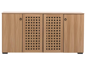 Sideboard Kommode Anrichte 4 Türen 9 Staufächer 83x159x37cm braun