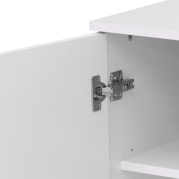 Sideboard Kommode Anrichte 4 Türen 9 Staufächer 83x159x37cm weiss
