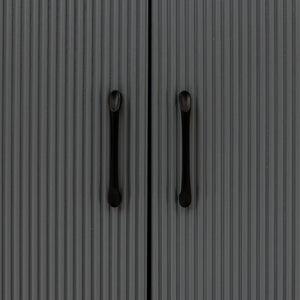 Sideboard Kommode Highboard 3D-Design 88x150x40cm Marmor-Optik grau
