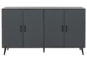 Sideboard Kommode Highboard 3D-Design 88x150x40cm Marmor-Optik grau
