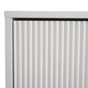 Sideboard Kommode Highboard 3D-Design 88x150x40cm weiss