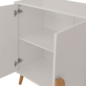 Sideboard Kommode Highboard 3D-Design 88x150x40cm weiss