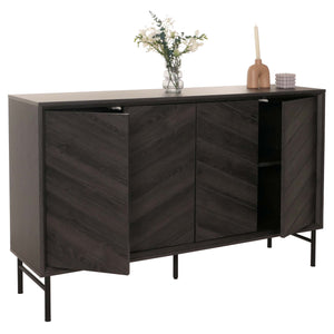 Sideboard Kommode Highboard Anrichte 94x151x40cm dunkelgrau