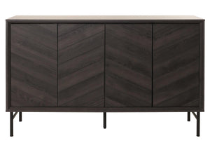 Sideboard Kommode Highboard Anrichte 94x151x40cm dunkelgrau