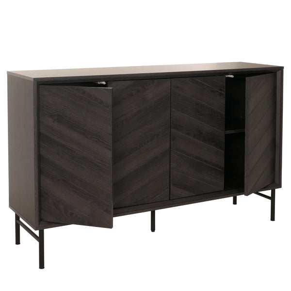 Sideboard Kommode Highboard Anrichte 94x151x40cm dunkelgrau